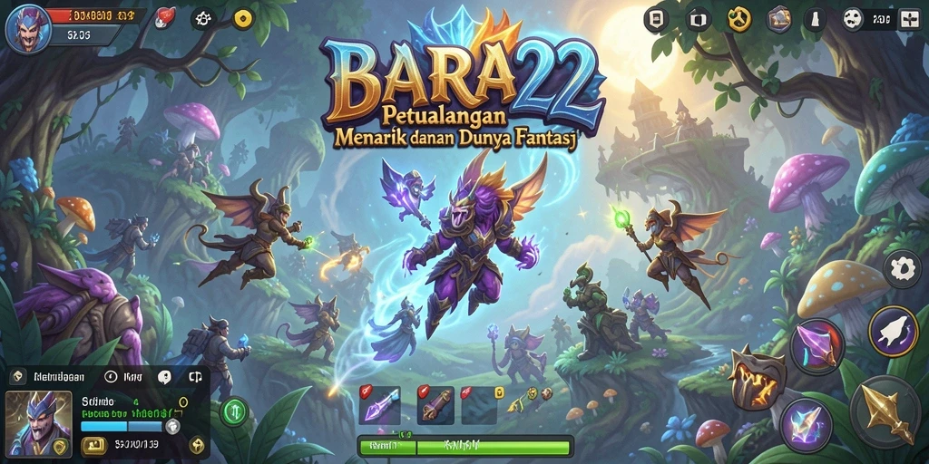 Gameplay menarik BARA22 dalam dunia petualangan.