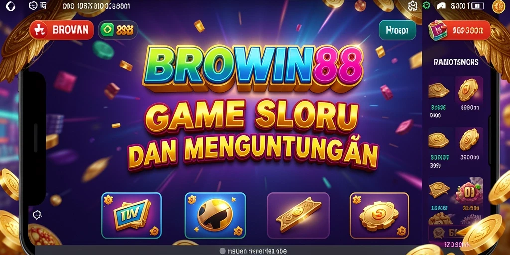 Tampilan gameplay BROWIN88 dengan mesin Slot yang mengasyikkan.