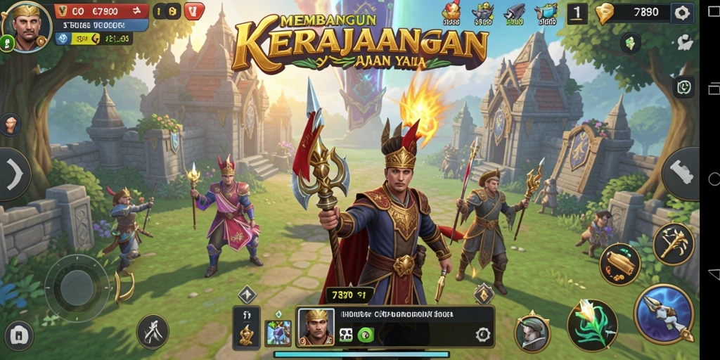 Tangkapan layar gameplay C7890 yang menunjukkan pertempuran strategis.