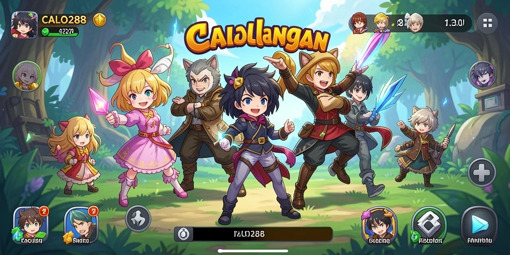 Tampilan permainan mendebarkan dengan karakter Anime ikonik.