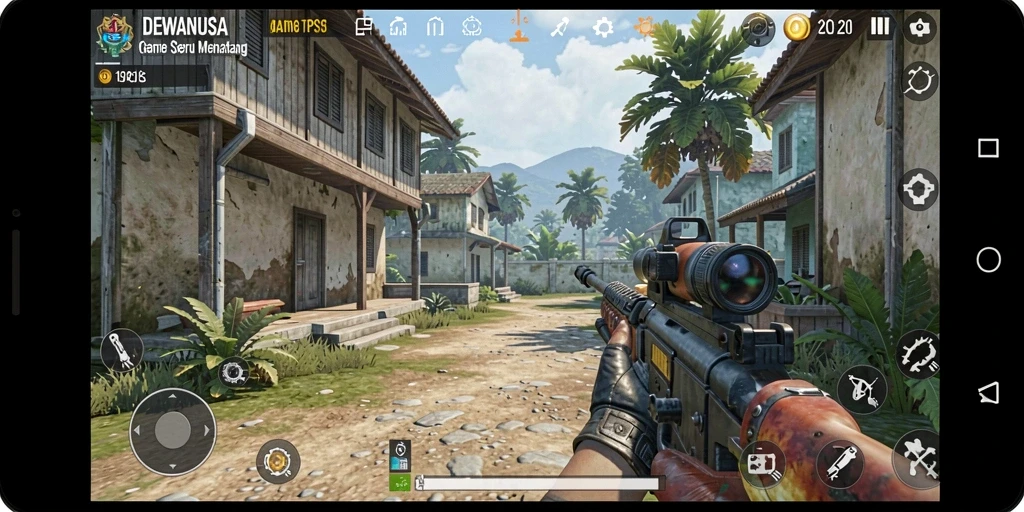 Tampilan gameplay mendebarkan dari DEWANUSA dengan aksi TPS.