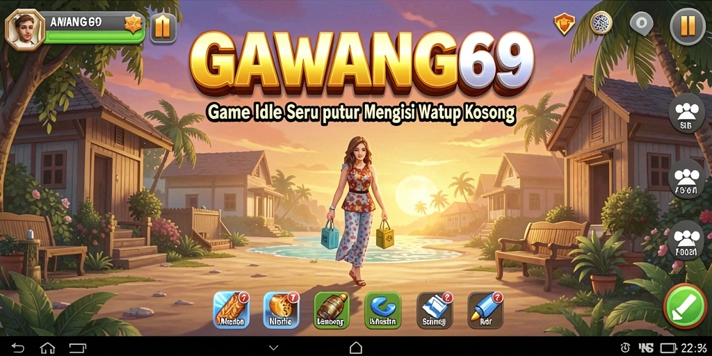 Screenshot gameplay GAWANG69 menampilkan aksi Idle yang menarik.
