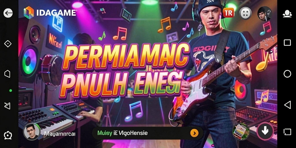 Tampilan gameplay IDAGAME yang menampilkan interaksi dan keseruan musik.