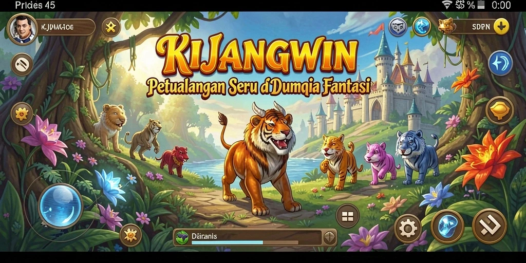 Tampilan gameplay seru KIJANGWIN dalam dunia RPG yang menakjubkan.