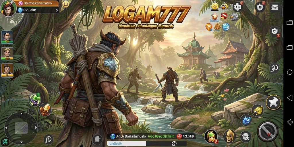 Tampilan gameplay menarik LOGAM777 dengan fitur simulasi interaktif.
