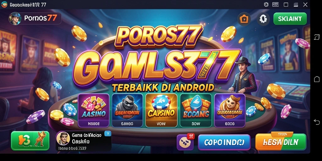 Tampilan gameplay POROS77 yang menegangkan dan seru.