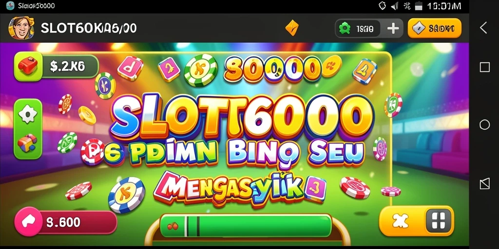 Gameplay SLOT6000 yang menarik dalam permainan Bingo dengan desain warna-warni.