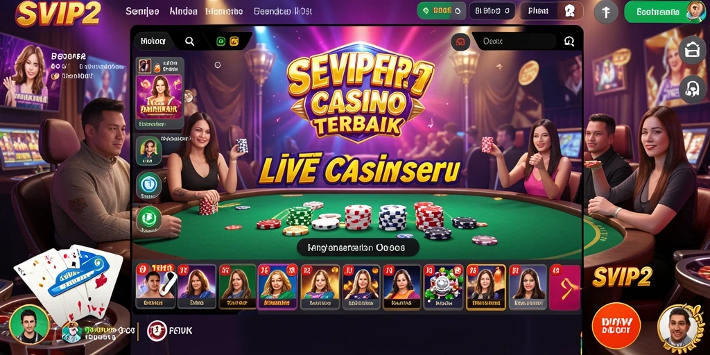 Tangkapan layar gameplay SVIP2 yang menarik dalam suasana kasino langsung.