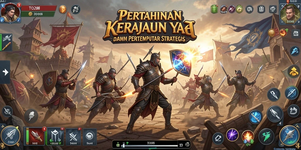 Tangkapan layar TO288 menampilkan aksi seru dalam pertahanan menara.