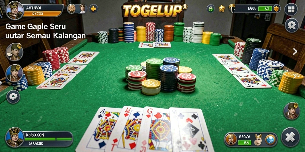 Tampilan gameplay seru dalam TOGELUP yang bikin ketagihan.